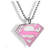 Supergirl Pink Emblem Pendant
